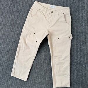 TOPMAN W32 L27 Beige‎ Carpenter Pants Utility Workwear Trousers Gorp Core Y2K